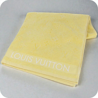 中古 ルイヴィトン タオル ユニセックス ブランド LOUIS VUITTON LV ヴァケーション ビーチタオル M78458 イエロー 小物 USDLV95757011