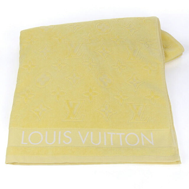 中古 ルイヴィトン タオル ユニセックス ブランド LOUIS VUITTON LV ヴァケーション ビーチタオル M78458 イエロー 小物 USDLV95757011