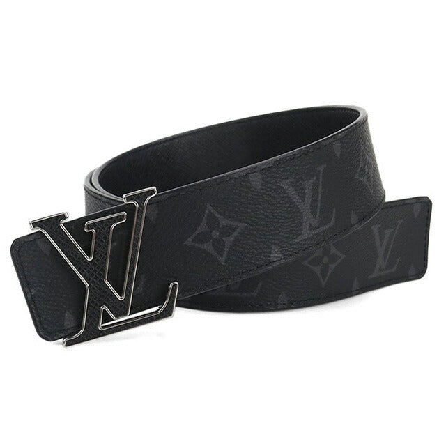 中古 ルイヴィトン ベルト メンズ ブランド LOUIS VUITTON エクリプス LV イニシャル リバーシブル M0157V ブラック 小物 USDLV95875011