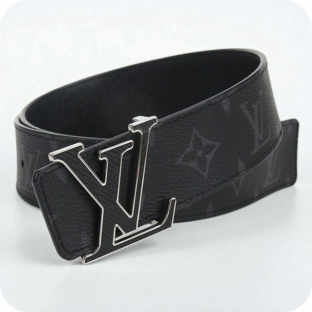 中古 ルイヴィトン ベルト メンズ ブランド LOUIS VUITTON エクリプス LV イニシャル リバーシブル M0157V ブラック 小物 USDLV95875011