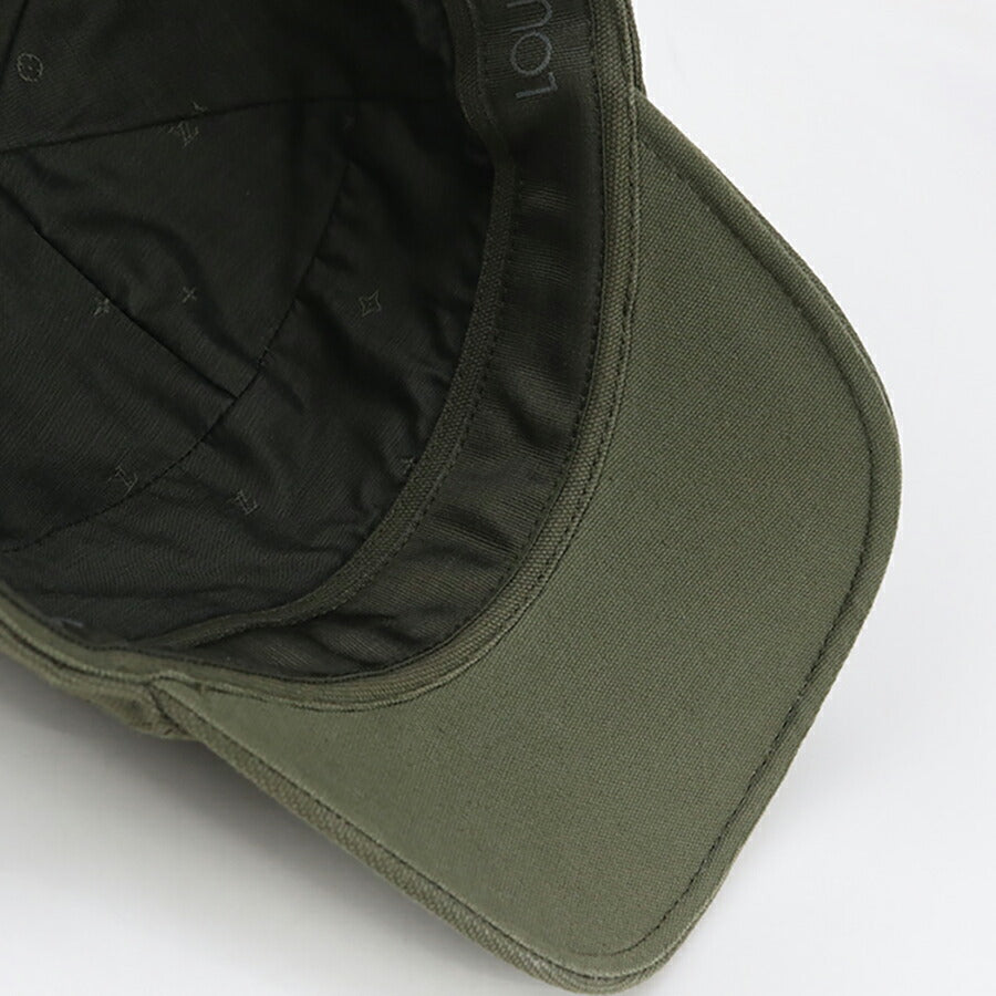 中古 ルイヴィトン キャップ メンズ ブランド LOUIS VUITTON ベースボールキャップ M7017L カーキ 帽子 USDLV95930011