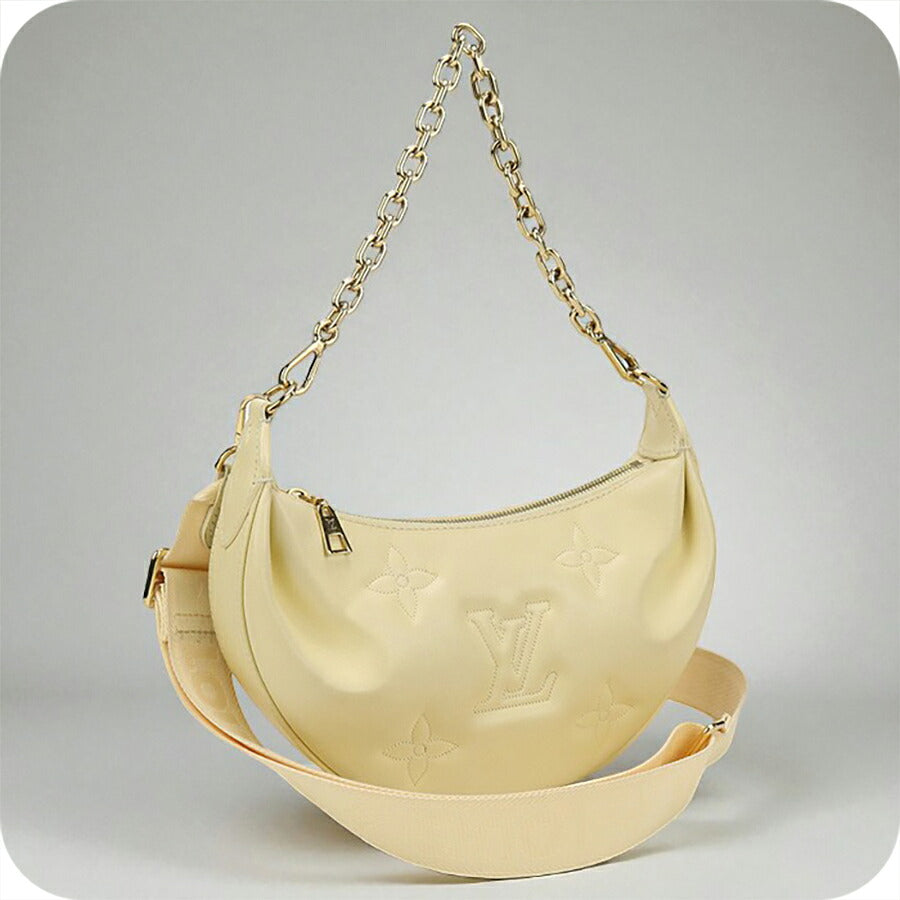 中古 ルイヴィトン ショルダーバッグ レディース ブランド LOUIS VUITTON バブルグラム オーバーザムーン レザー M59823 イエロー バッグ USDLV96357011