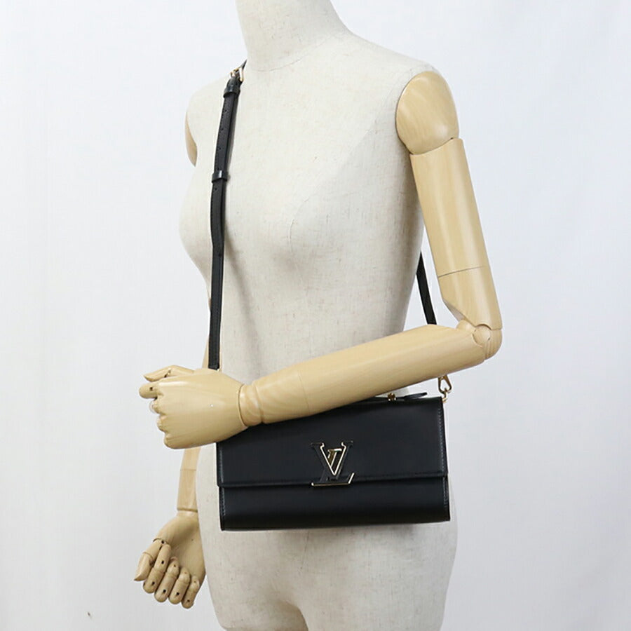 中古 ルイヴィトン 斜め掛け ショルダーバッグ レディース ブランド LOUIS VUITTON ウォレット オン チェーン・カプシーヌ M12143 USDLV96810011