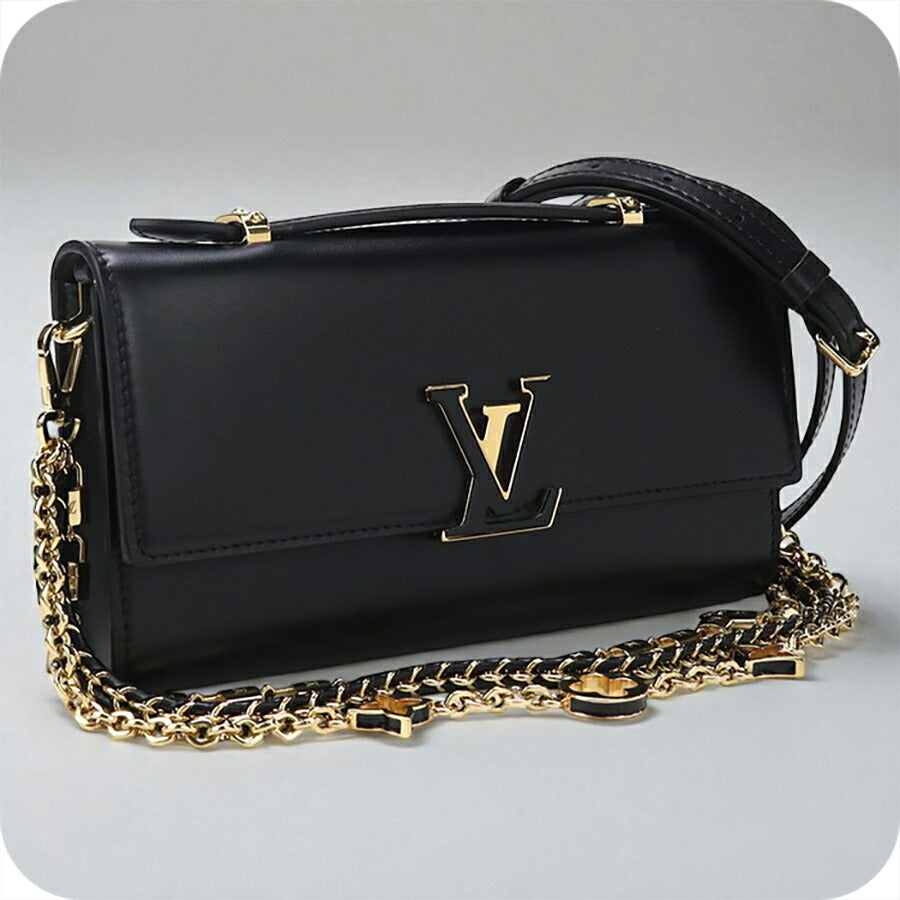 中古 ルイヴィトン 斜め掛け ショルダーバッグ レディース ブランド LOUIS VUITTON ウォレット オン チェーン・カプシーヌ M12143 USDLV96810011