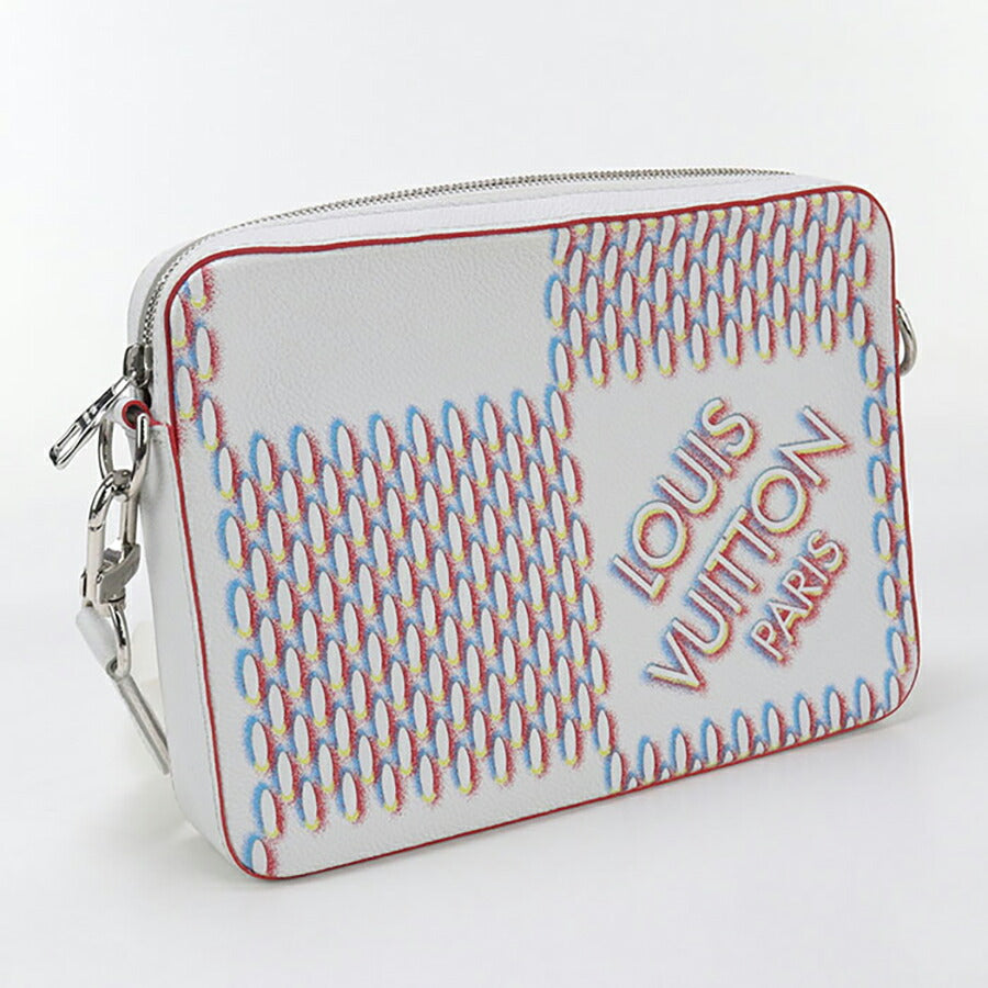 中古 ルイヴィトン 斜め掛け ショルダーバッグ ユニセックス ブランド LOUIS VUITTON ダミエ・スプレー トリオ・メッセンジャー レザー USDLV97112011