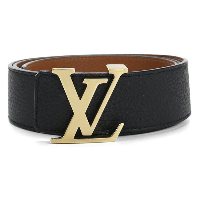 中古 ルイヴィトン ベルト メンズ ブランド LOUIS VUITTON ベルト・LVイニシャル レザー M9151T ブラック 小物 USDLV97209011