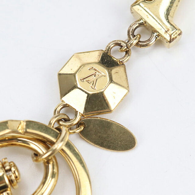 Used Louis Vuitton Key Ring Unisex Brand LOUIS VUITTON Keychain/LV Facet M65216 Gold USDLV97317011