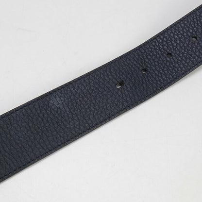 中古 ルイヴィトン ベルト メンズ ブランド LOUIS VUITTON トリヨン ベルト・LVティルト リバース レザー M0027S ネイビー 小物 USDLV97628011