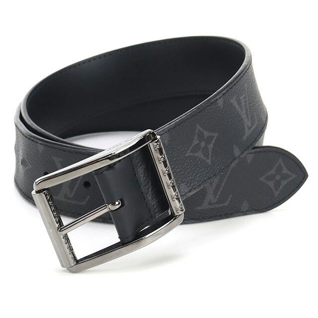 中古 ルイヴィトン ベルト メンズ ブランド LOUIS VUITTON エクリプス レザー M9044U ブラック 小物 USDLV98698011