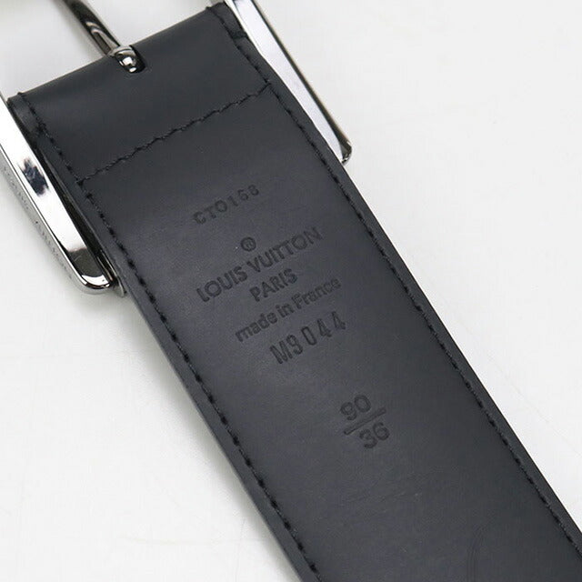 中古 ルイヴィトン ベルト メンズ ブランド LOUIS VUITTON エクリプス レザー M9044U ブラック 小物 USDLV98698011