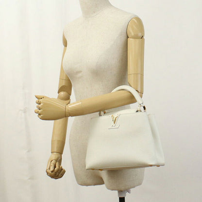 中古 ルイヴィトン ハンドバッグ レディース ブランド LOUIS VUITTON トリヨン カプシーヌBB レザー ホワイト バッグ USDLV98704011