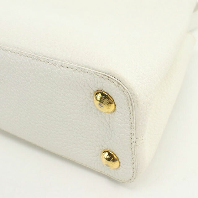 中古 ルイヴィトン ハンドバッグ レディース ブランド LOUIS VUITTON トリヨン カプシーヌBB レザー ホワイト バッグ USDLV98704011