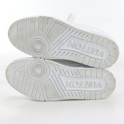 中古 ルイヴィトン スニーカー レディース ブランド LOUIS VUITTON LV トレイナー スニーカー レザー ホワイト シューズ USDLV99493011