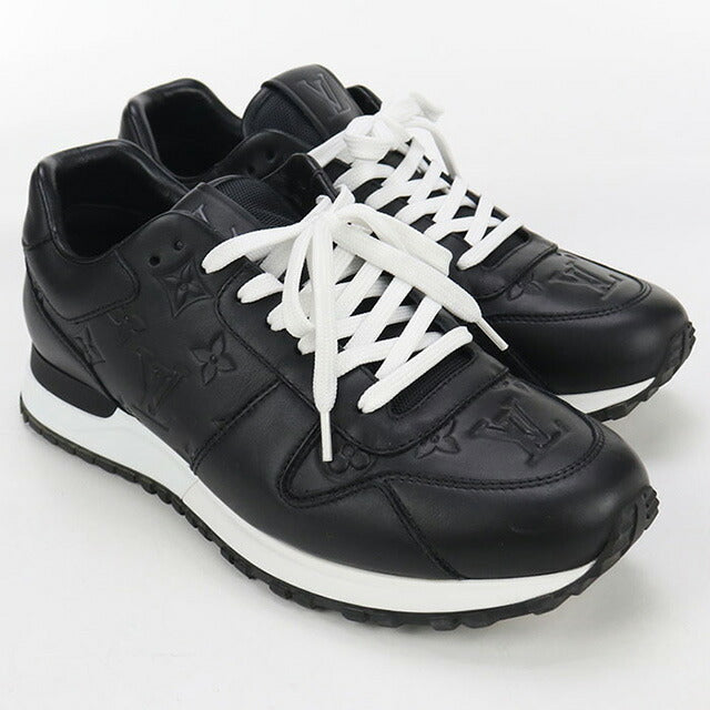 中古 ルイヴィトン スニーカー メンズ ブランド LOUIS VUITTON ランアウェイ レザー ブラック シューズ USDLV99948011