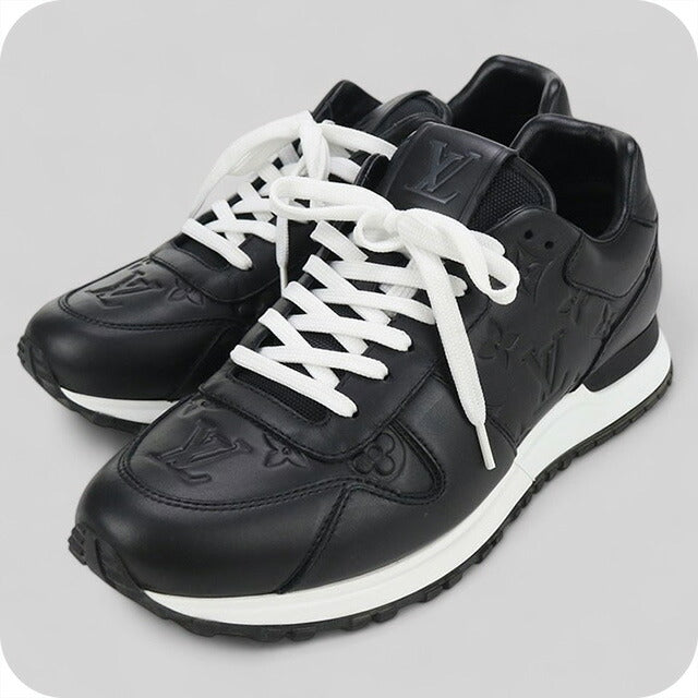 中古 ルイヴィトン スニーカー メンズ ブランド LOUIS VUITTON ランアウェイ レザー ブラック シューズ USDLV99948011