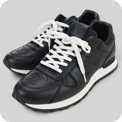 中古 ルイヴィトン スニーカー メンズ ブランド LOUIS VUITTON ランアウェイ レザー ブラック シューズ USDLV99948011