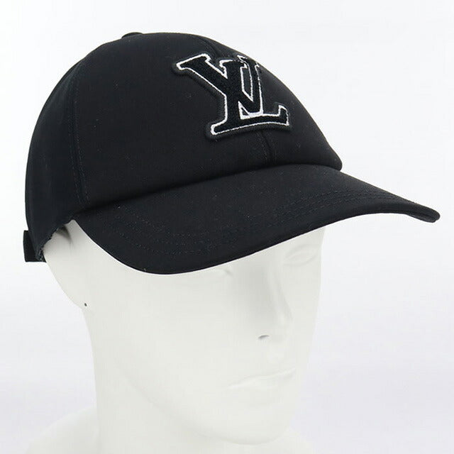 LOUIS VUITTON キャップ LVロゴブラックレディース帽子 中古 ルイヴィトン キャップ レディース ブランド LOUIS VUITTON