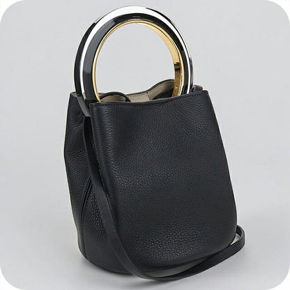 中古 マルニ ハンドバッグ レディース ブランド MARNI 2WAY レザー ブラック USDMA115908011