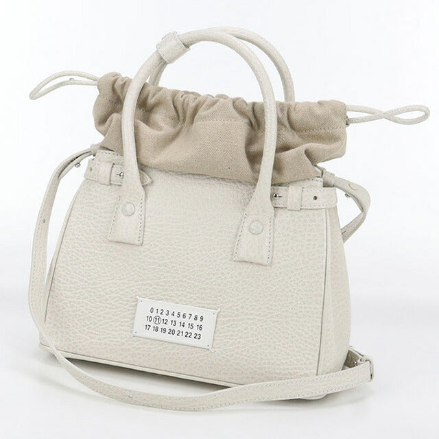 中古 メゾンマルジェラ ハンドバッグ レディース ブランド Maison Margiela 5AC 2WAY SB3WD0005P4348T2003 ホワイト バッグ USDMAR100472011