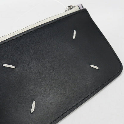 中古 メゾンマルジェラ 小銭入れ レディース ブランド Maison Margiela カードホルダー ウォレット SA1VX0008 P5935HA005 ブラック パープル 財布 USDMAR102227011