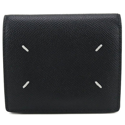 中古 メゾンマルジェラ 二つ折り財布 レディース ブランド Maison Margiela 4ステッチ 二つ折り ウォレット SA3UI0007 P4745T8013 ブラック USDMAR102613011