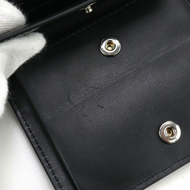 中古 メゾンマルジェラ 二つ折り財布 レディース ブランド Maison Margiela 4ステッチ 二つ折り ウォレット SA3UI0007 P4745T8013 ブラック USDMAR102613011