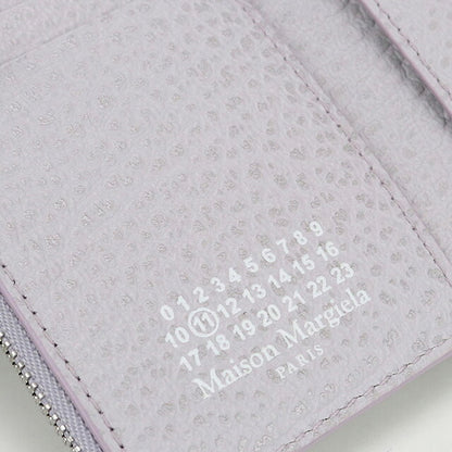 中古 メゾンマルジェラ 三つ折り財布 レディース ブランド Maison Margiela 4ステッチ 三つ折り財布 レザー パープル 財布 USDMAR102828011