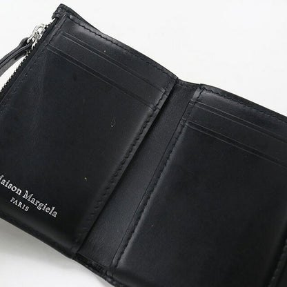 中古 メゾンマルジェラ 三折財布 レディース ブランド Maison Margiela 4ｽﾃｯﾁ SA3UI0017 P4745T8013 ブラック 財布 USDMAR106960011
