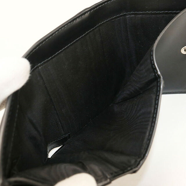 中古 メゾンマルジェラ 三折財布 レディース ブランド Maison Margiela 4ｽﾃｯﾁ SA3UI0017 P4745T8013 ブラック 財布 USDMAR106960011