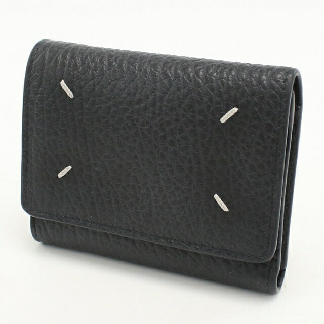 Used Maison Margiela trifold wallet trifold wallet ladies brand Maison Margiela 4 stitch leather SA3UI0010 P4455T8013 black USDMAR112276011