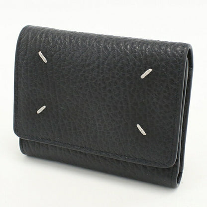 Used Maison Margiela trifold wallet trifold wallet ladies brand Maison Margiela 4 stitch leather SA3UI0010 P4455T8013 black USDMAR112276011