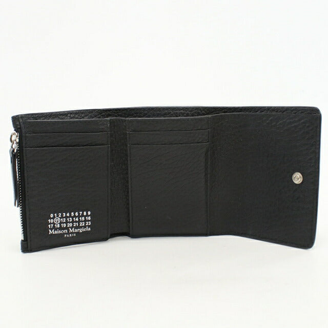 Used Maison Margiela trifold wallet trifold wallet ladies brand Maison Margiela 4 stitch leather SA3UI0010 P4455T8013 black USDMAR112276011