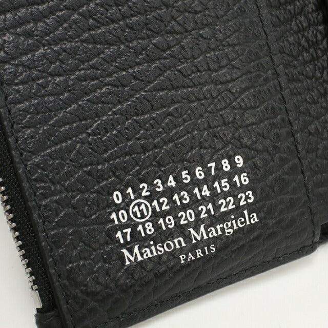 Used Maison Margiela trifold wallet trifold wallet ladies brand Maison Margiela 4 stitch leather SA3UI0010 P4455T8013 black USDMAR112276011
