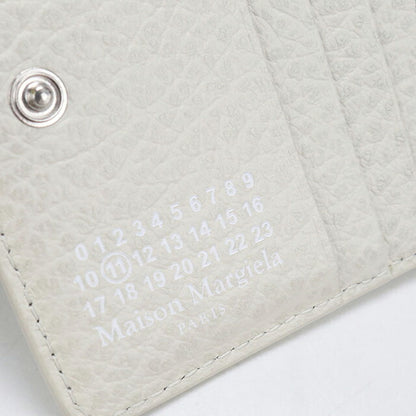 中古 メゾンマルジェラ 二つ折り財布 二折財布 レディース ブランド Maison Margiela 4ステッチ レザー S56UI0140 P4455M9677 ホワイト USDMAR113896011