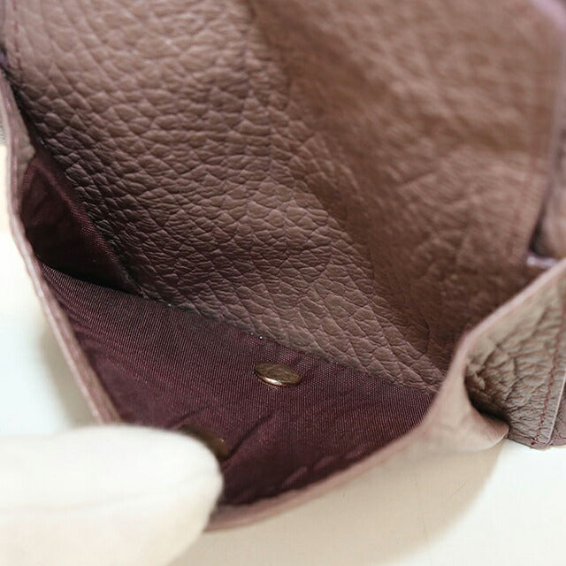 中古 メゾンマルジェラ 二つ折り財布 二折財布 レディース ブランド Maison Margiela 4ステッチ レザー S56UI0140P4455T5071 パープル USDMAR114028011