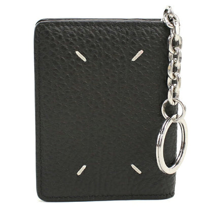 Used Maison Margiela Card Case Compact Unisex Brand Maison Margiela 4 Stitch Card Holder with Key Ring Leather S56UI0128 USDMAR120564011
