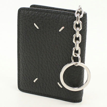 Used Maison Margiela Card Case Compact Unisex Brand Maison Margiela 4 Stitch Card Holder with Key Ring Leather S56UI0128 USDMAR120564011