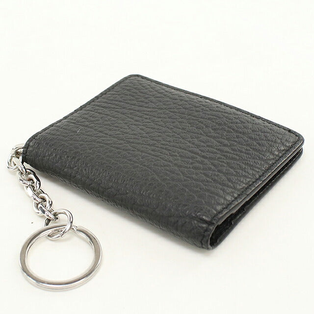 Used Maison Margiela Card Case Compact Unisex Brand Maison Margiela 4 Stitch Card Holder with Key Ring Leather S56UI0128 USDMAR120564011
