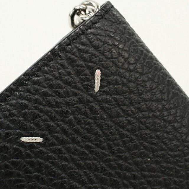 Used Maison Margiela Card Case Compact Unisex Brand Maison Margiela 4 Stitch Card Holder with Key Ring Leather S56UI0128 USDMAR120564011