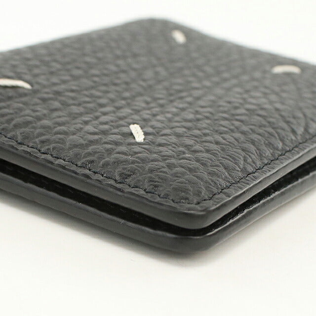 Used Maison Margiela Card Case Compact Unisex Brand Maison Margiela 4 Stitch Card Holder with Key Ring Leather S56UI0128 USDMAR120564011