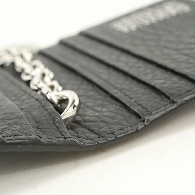 Used Maison Margiela Card Case Compact Unisex Brand Maison Margiela 4 Stitch Card Holder with Key Ring Leather S56UI0128 USDMAR120564011