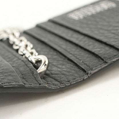 Used Maison Margiela Card Case Compact Unisex Brand Maison Margiela 4 Stitch Card Holder with Key Ring Leather S56UI0128 USDMAR120564011