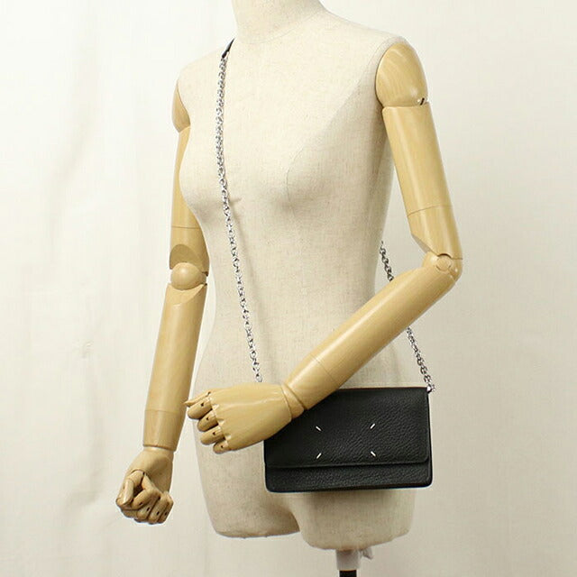 二手 Maison Margiela 链条钱包女装品牌 Maison Margiela 4 针 SA3UI0008 黑色 USDMAR120973011