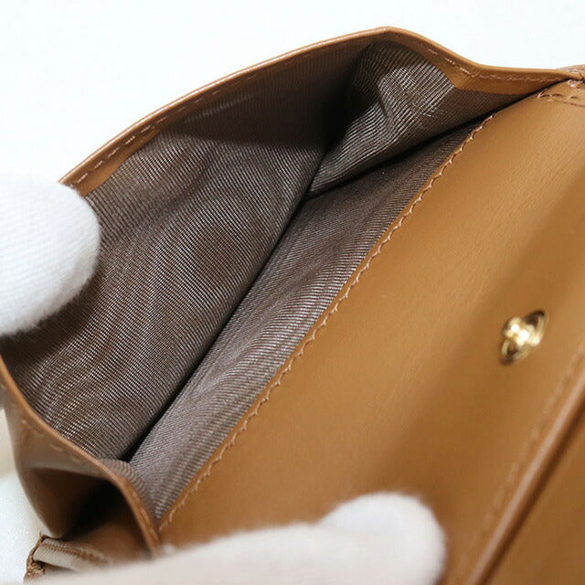 中古 ミュウミュウ 二折財布 レディース ブランド MIUMIU レザー 折り財布 レザー 5ML058 ブラウン 財布 USDMI100074011