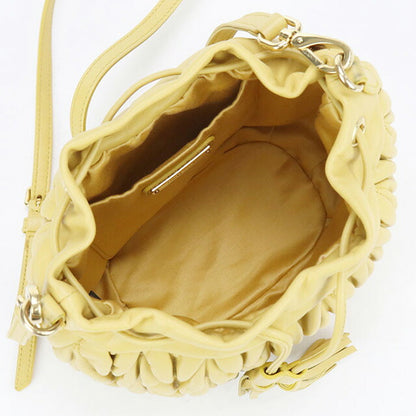 中古 ミュウミュウ 斜め掛け ショルダーバッグ レディース ブランド MIUMIU マテラッセ レザー 5BE014 イエロー バッグ USDMI100325011