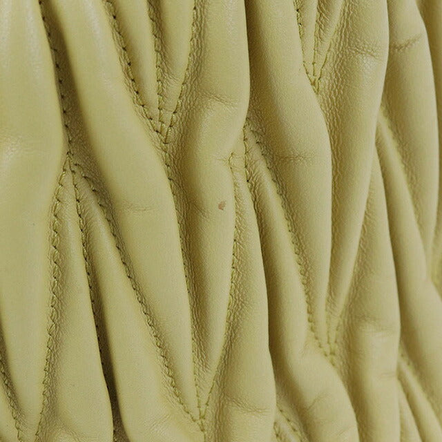 中古 ミュウミュウ 斜め掛け ショルダーバッグ レディース ブランド MIUMIU マテラッセ レザー 5BE014 イエロー バッグ USDMI100325011