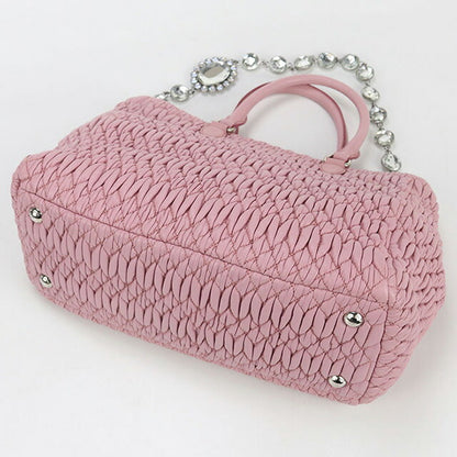 中古 ミュウミュウ トートバッグ レディース ブランド MIUMIU マテラッセ 2WAY レザー 5BA958 ピンク バッグ USDMI100345011