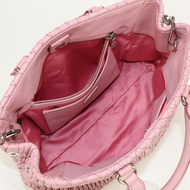 中古 ミュウミュウ トートバッグ レディース ブランド MIUMIU マテラッセ 2WAY レザー 5BA958 ピンク バッグ USDMI100345011