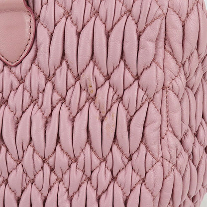 中古 ミュウミュウ トートバッグ レディース ブランド MIUMIU マテラッセ 2WAY レザー 5BA958 ピンク バッグ USDMI100345011