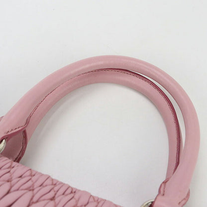 中古 ミュウミュウ トートバッグ レディース ブランド MIUMIU マテラッセ 2WAY レザー 5BA958 ピンク バッグ USDMI100345011